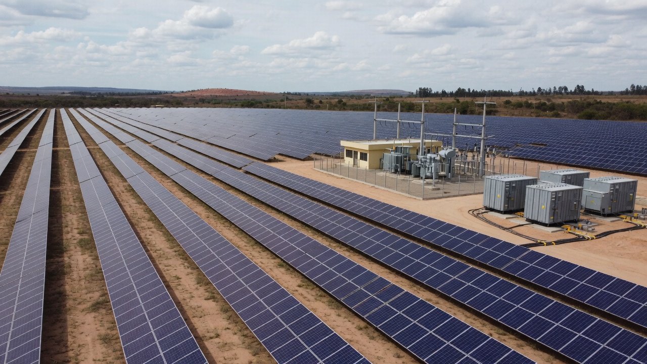 Usina solar fotovoltaica para geração de energia elétrica